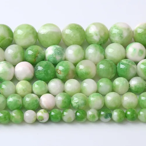Miniatura 58 de 12MM 31 piezas de cuentas de cloisonné verdes, cuentas sueltas redondas para hacer joyas, pulseras DIY