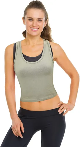 Miniatura 2 de Boao 4 camisetas básicas sin mangas de espalda cruzada para mujer