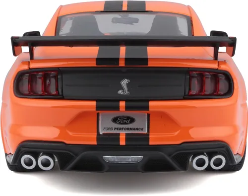 Miniatura 6 de Maisto - Modelo a escala 1/18 compatible con Mustang Shelby GT500 2020 (naranja)