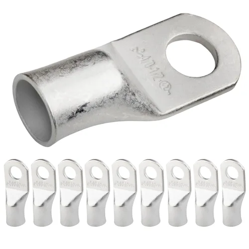 Miniatura 182 de SELTERM 5 piezas terminales de cable de cobre estañado 1/0 AWG perno de 1/2", extremos de cable de batería, terminales de anillo, conectores