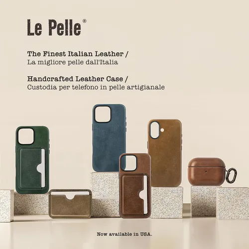 Miniatura 2 de Funda de piel italiana de primera calidad hecha a mano - Para AirPods Pro (solo 2.ª generación) - Efecto de dos tonos con pátina única a lo largo