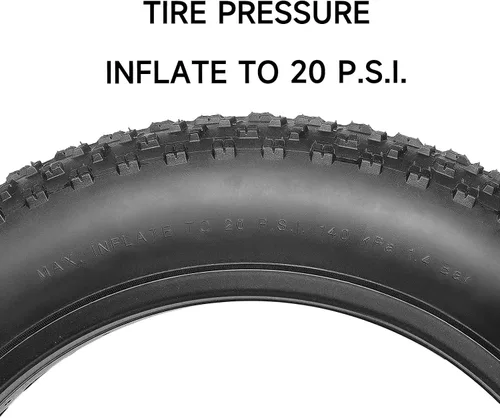 Miniatura 7 de Neumático de Reemplazo para Bicicleta de Llanas Anchas Hycline: Neumáticos Plegables MTB de Alto Rendimiento y Resistente al Desgaste de 20x4.0