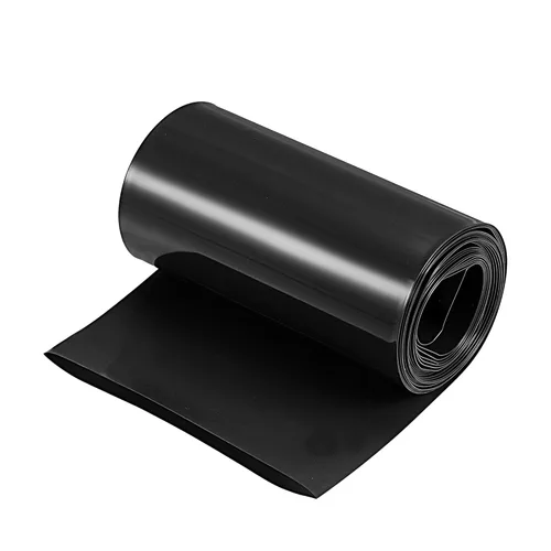 Miniatura 42 de MECCANIXITY Envoltura de Batería de PVC Termorretráctil de 127 mm de Diámetro 200 mm Plana 10 Pies (3 metros) Negra con Buena Aislación para Paquete
