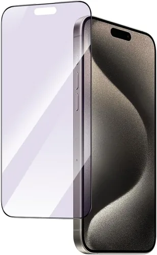Miniatura 9 de PERFECTSIGHT - Protector de pantalla de privacidad compatible con iPhone 15 Pro de 6.1 pulgadas, antiluz azul, antiespía, HD, transparente, sin