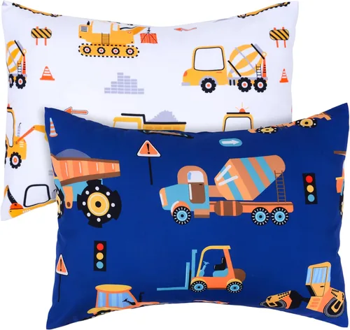 Miniatura 20 de Fundas de almohada para niños pequeños, paquete de 2 fundas de almohada que se adaptan a almohadas de 13 x 18 o 12 x 16 pulgadas, funda de almohada