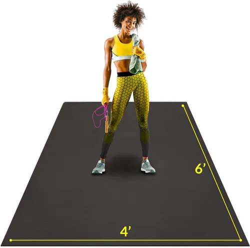 ActiveGear Alfombrilla de ejercicio grande para entrenamiento en casa | Suelo de gimnasio de entrenamiento para gimnasio en casa | Alfombrilla de