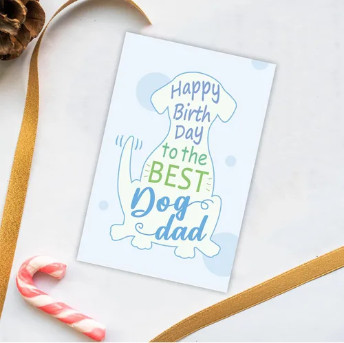 Miniatura 2 de Tarjeta de cumpleaños para papá perro, bonita tarjeta de felicitación para el mejor papá de perro, divertida tarjeta de cumpleaños de The Pooch