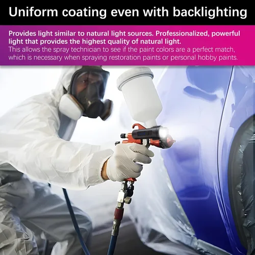 Miniatura 3 de PangSing & Nan Luz de 600 lúmenes, luz ligera y recargable, luz natural ilumina la superficie rociada, garantiza una cobertura uniforme, luz