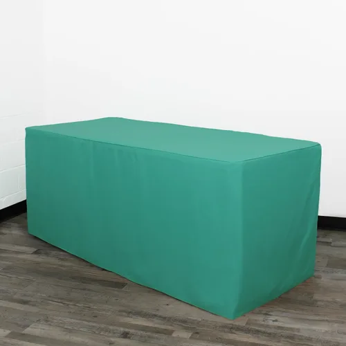Miniatura 44 de YOUR CHAIR COVERS Mantel ajustable color marrón chocolate – Mantel rectangular de poliéster ajustable de 6 pies, mesa de buffet para interiores