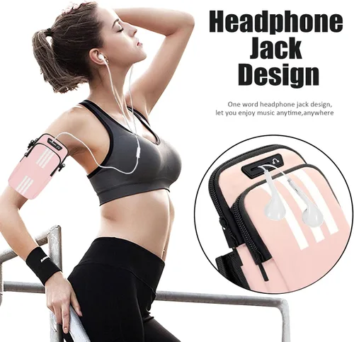 Miniatura 6 de Soporte para teléfono para correr, brazalete, bolsa cruzada para teléfono celular para mujeres y niños, iPhone 17 16 15 14 13 12 11 Pro Max Xs 16e
