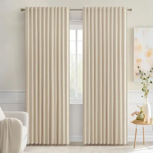 Miniatura 109 de MIULEE Cortinas opacas con pestaña trasera de 63 pulgadas de largo, juego de 2 paneles para sala de estar, dormitorio, privacidad, bolsillo