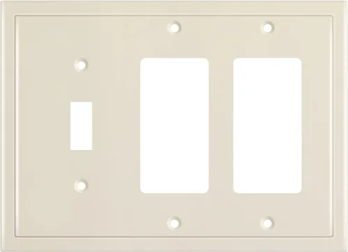 Miniatura 28 de Henne Bery Placa decorativa de pared con borde moderno, tapa de tomacorriente para cubrir enchufe, aleación de zinc maciza duradera