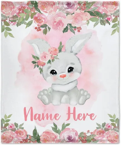 Miniatura 53 de Manta personalizada con nombre, suave, acogedora y ligera, con nombre para sofá o cama, regalo personalizado, unisex, tamaño XS, 40 x 30 pulgadas