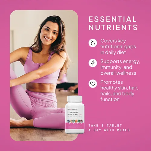 Miniatura 2 de SELF NUTRITION Multivitamínicos veganos para mujer, una vez al día, 28 nutrientes, aumenta la energía, el sueño, el cabello, la piel, las uñas