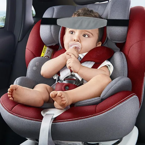 Miniatura 7 de 3 piezas de soporte para la cabeza del asiento de automóvil para bebé, correa para la cabeza, reposacabezas y localizador de sueño para bebés
