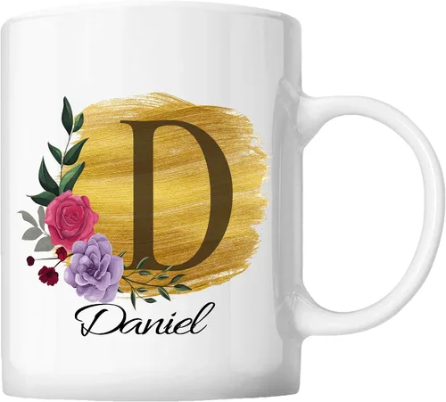 Miniatura 18 de Taza de café personalizada para tus amigos y familiares con inicial y nombre, regalo para todas las ocasiones, cumpleaños, Navidad, regalo de Acción