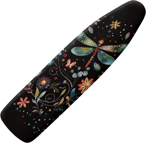 Miniatura 8 de Funda floral a prueba de arañazos para tablas de planchar de tamaño estándar, reflectante, con 3 ganchos y bucles para decoración de tablas de 15 x
