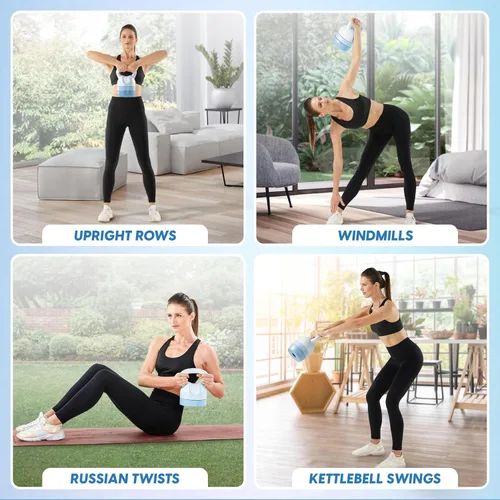 Miniatura 6 de Juegos de pesas rusas Yes4All - Juego de pesas rusas ajustables para entrenamiento de fuerza - Pesas rusas con peso ajustable para entrenamientos D.
