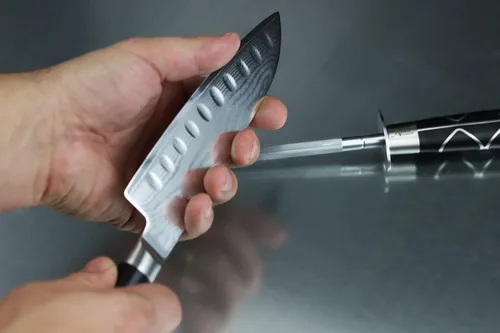 Miniatura 4 de Acero de afilado profesional de 12 pulgadas, magnetizado para mayor seguridad, sin óxido, sin plástico barato. El afilador de cuchillos Noble's
