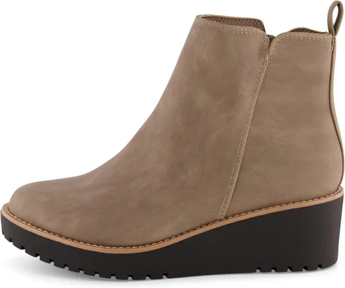 Miniatura 2 de CUSHIONAIRE Botas de cuña Ilena para mujer + espuma viscoelástica, anchos disponibles, Negro