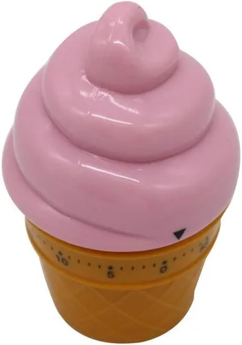 Miniatura 7 de Temporizador mecánico manual Helado Modelos Temporizadores 60 Minutos Cocina Temporizador Reloj contadores de alarma ruidosos (rosa)