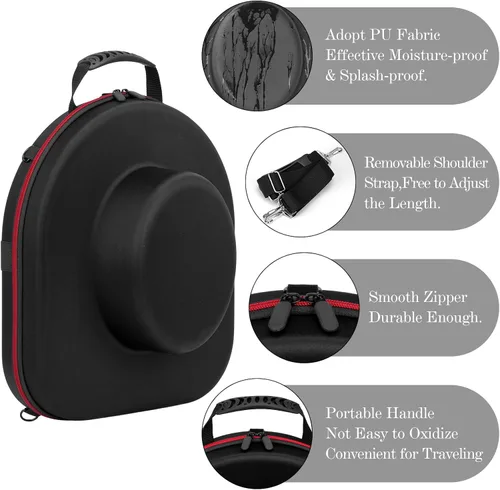 Miniatura 4 de Nisorpa Organizador portátil para sombrero de vaquero para viajes, organizador de almacenamiento de sombreros de vaquero, funda rígida
