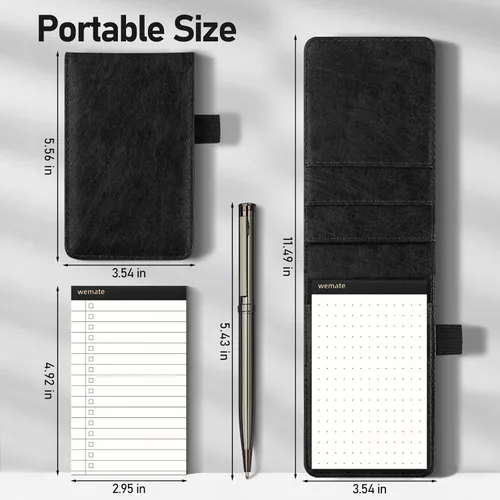 Miniatura 7 de WEMATE Juego de 10 Piezas de Soportes Pequeños para Bloc de Notas, Cuaderno de Bolsillo - Incluye Mini Soporte para Bloc de Notas de Bolsillo con 8