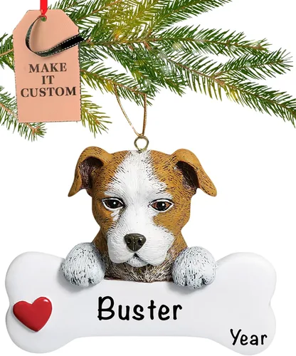 Miniatura 24 de Adorno personalizado de hueso de perro Doberman Pinscher 2025 Personalización gratuita las 24 horas Adornos de Navidad de la primera Navidad