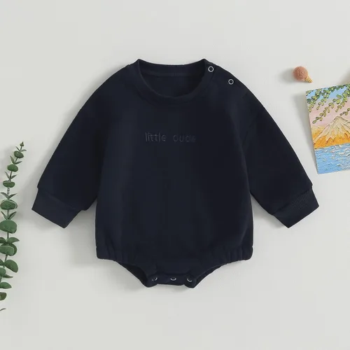 Miniatura 2 de Kayotuas Ropa neutra para bebé, linda sudadera de manga larga de gran tamaño, suéter de forro polar cálido