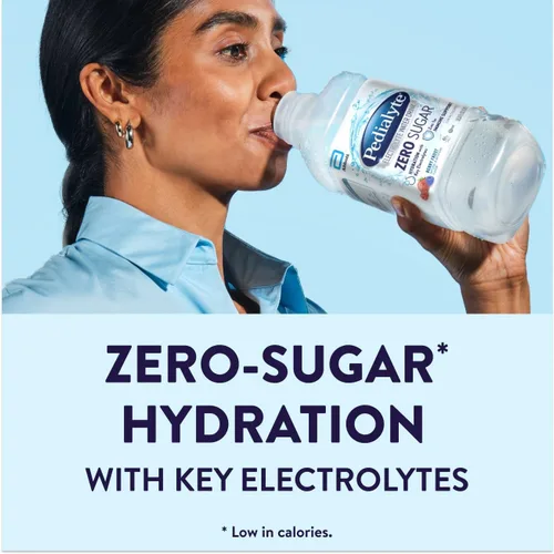 Miniatura 3 de Pedialyte Agua electrolítica con cero azúcar, hidratación con 3 electrolitos clave y zinc para apoyo inmunológico, escarcha de bayas, 1 litro, 4