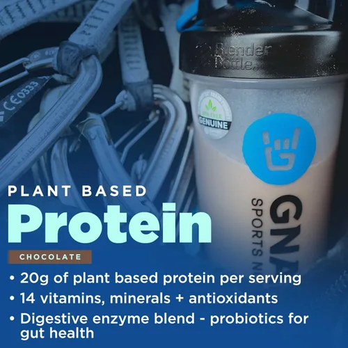 Miniatura 4 de Gnarly Nutrition Proteína vegetal vegana – Polvo de proteína vegana de chocolate, certificado NSF Sport, reemplazo de comidas, impulso nutricional