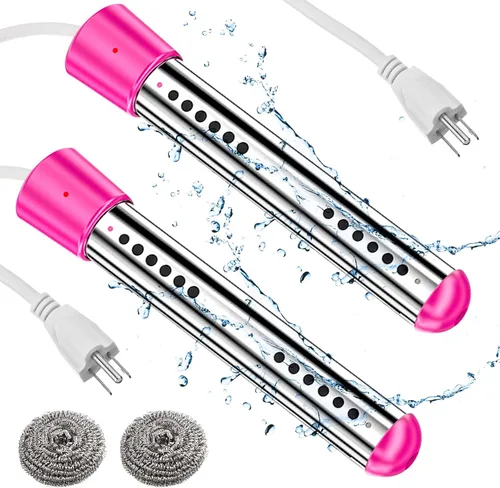Miniatura 12 de Treela 2 Piezas Calentadores de Agua de Inmersión Portátiles Eléctricos Sumergibles para Piscina/Jacuzzi con 304 SS para Bañera, Cubo, Lavabo, 5