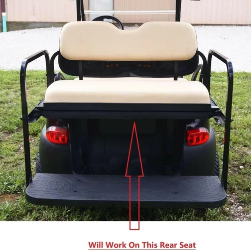Miniatura 2 de Huskey Parts Company 4 piezas de fundas para asientos de carrito de golf gris carbón con costura en forma de diamante Compatibles con Yamaha Drive