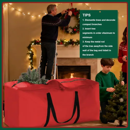 Miniatura 4 de Bolsa de almacenamiento para árbol de Navidad – Bolsas de almacenamiento para árboles artificiales desmontados