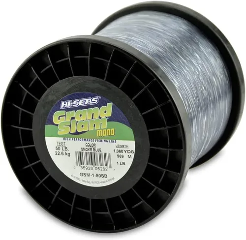 Miniatura 7 de Sedal de Pesca de Monofilamento HI-SEAS Grand Slam - Fuerte y Resistente a la Abrasión en Transparente, Rosa, Verde, Azul Ahumado, Amarillo
