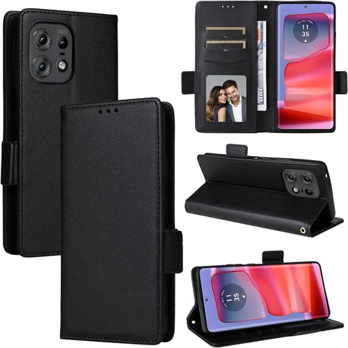 Miniatura 51 de Funda de piel sintética compatible con Motorola Moto E22 4G, funda de piel sintética compatible con Motorola Moto E22i 4G, color negro