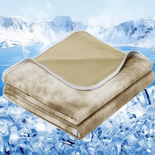 Miniatura 23 de inhand Manta refrescante (50 x 60 pulgadas), mantas refrescantes para personas que duermen con calor, absorbe el calor para mantener a los adultos