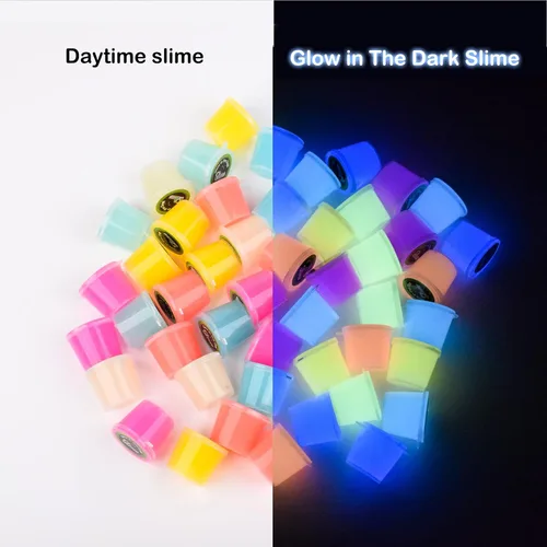 Miniatura 3 de Paquete de 48 juguetes de limo Galaxy Slime, que brilla en la oscuridad, recuerdos de fiesta para niñas y niños, no pegajosos, súper suaves