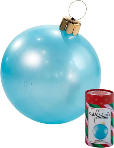 Miniatura 26 de Ornamento Navideño Inflable Holiball – Decoración Definitiva para Interior/Exterior – Reutilizable y Fácil de Almacenar – para Bodas, Fiestas, Plata