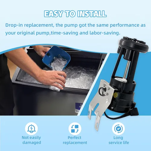 Miniatura 4 de 9161076-01 Reemplazo del motor de la bomba de agua de la máquina de hielo compatible con Ice O Matic Ice Machine C20 C30 C40 EC300 ICE0250 y más