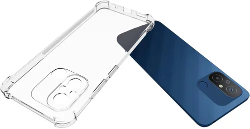 Miniatura 3 de USTIYA Funda para Redmi 12C Clear TPU Cuatro Esquinas Cubierta Protectora Transparente Suave