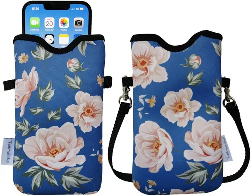Miniatura 12 de Tainada Funda Estuche Bolsa de Neopreno para Teléfono para Hombres y Mujeres con Correa Cruzada/Cordón para el Cuello para iPhone 17/16/15 Pro Max
