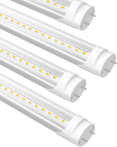 Miniatura 30 de Bombillas fluorescentes de recambio de 4 pies, bombillas LED T8 de 4 pies tipo A+B, 24W (equivalente a 65W) 3200LM, 3000K blanco cálido, tubo de 48