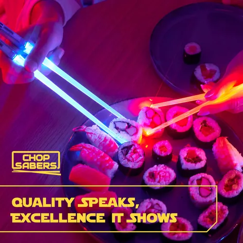 Miniatura 3 de Palillos Chop Sabers Light Up Lightsaber, 4 pares