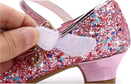 Miniatura 5 de Cadidi Dinos Zapatos de vestir para niñas con tacón de fiesta de boda Mary Jane Princess Flower Shoes (bebéniño pequeñoniño grande)