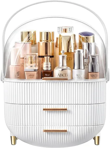 Miniatura 6 de Organizador de maquillaje para el cuidado de la piel, vitrinas de cosméticos con cubierta transparente, organizadores de cuidado de la piel