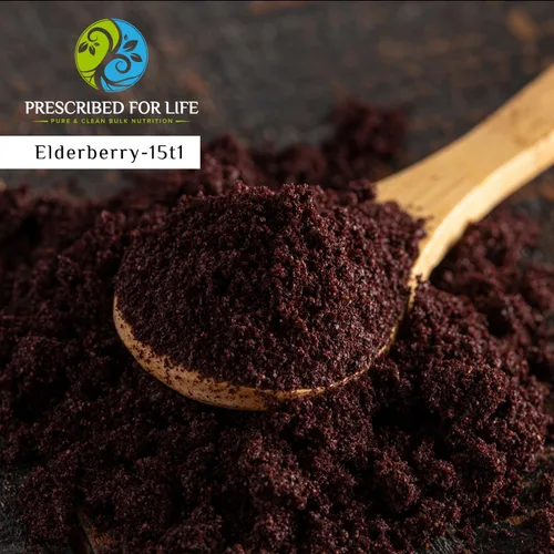 Miniatura 2 de Prescribed For Life Polvo de saúco Baya de saúco en polvo para adultos Alto contenido de vitamina C Lleno de fibra dietética y antioxidantes