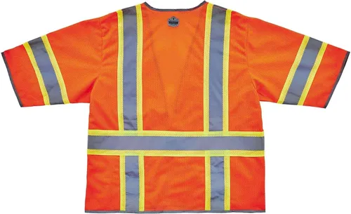 Miniatura 3 de Ergodyne Chaleco de seguridad reflectante unisex para adultos, Ansi 3, tono, 6 bolsillos de fácil acceso, clase 3, dos tonos, chaleco de agrimensura