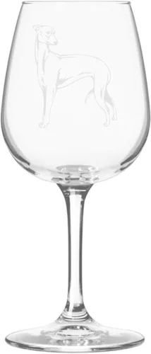 Miniatura 265 de Copa de vino de 12.75 onzas con diseño de perro grabado