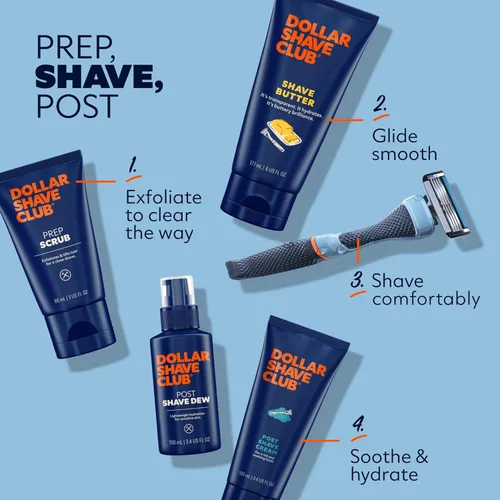 Miniatura 5 de Dollar Shave Club Shave Butter 6 onzas (paquete de 2) Crema de afeitar translúcida para pieles sensibles
